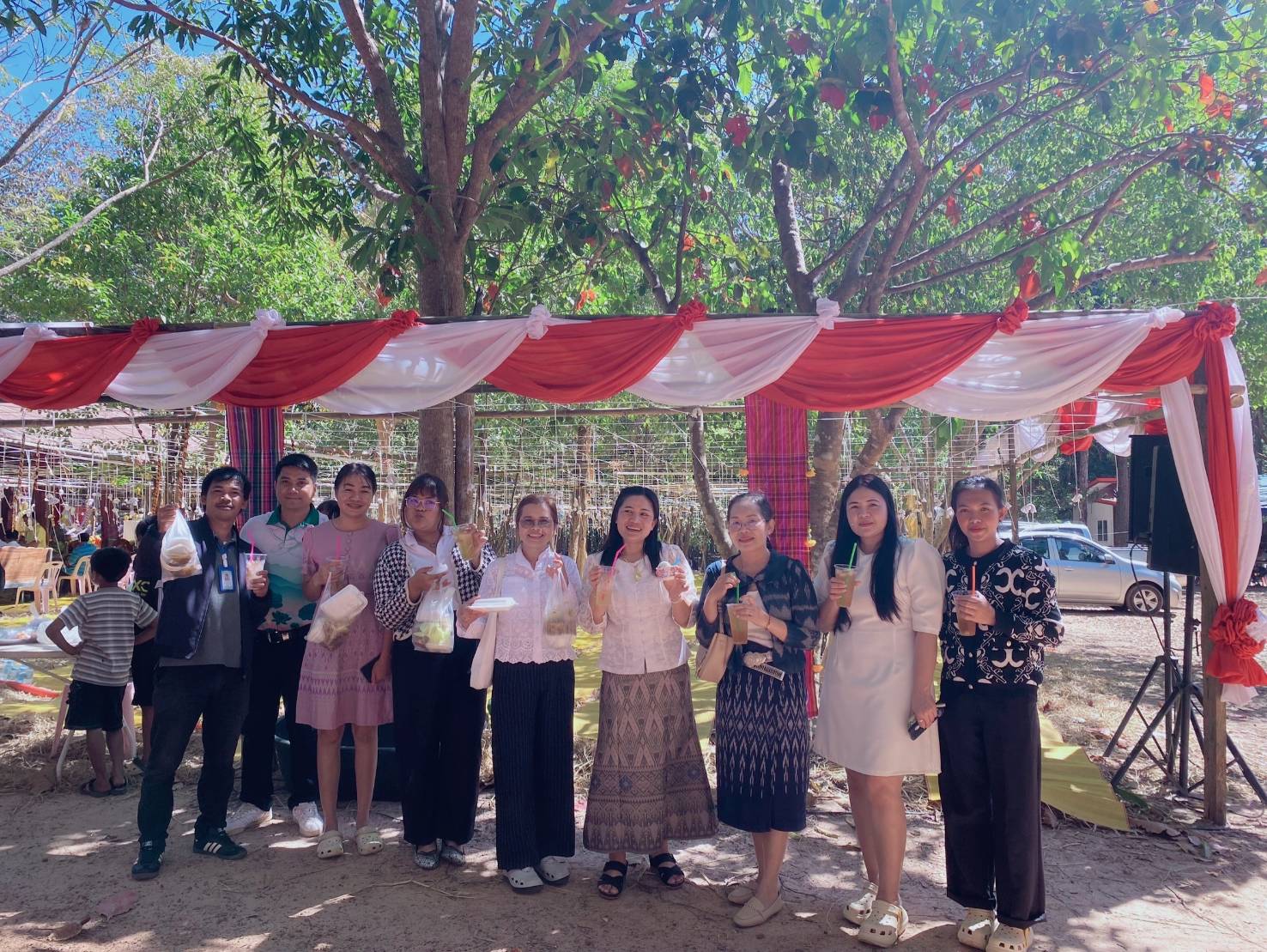 องค์การบริหารส่วนตำบลขามเปี้ย ร่วมงานสมโภชพระพุทธจริยา 4 วาระ ชุมชนบ้านดอนหมู หมู่10